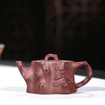 

65mL Creative Small Plum blossom tree stump pot Purple Clay tea pot Pure handmade authentic Yixing zisha teapot Pu'er tea kettle