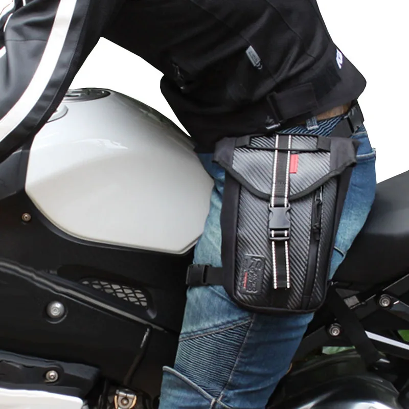 

Men Waist Bag Durable Oxford Fanny Pack Drop Leg Bag Motorcycle Riding Thigh Belt Bag Travel Hip Bag Phone Pouch Purse
