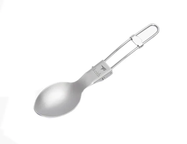 Keith Ti5305 titanio klappbar loffel ultra Leicht Kuche camping Reisen besteck 17g KT305