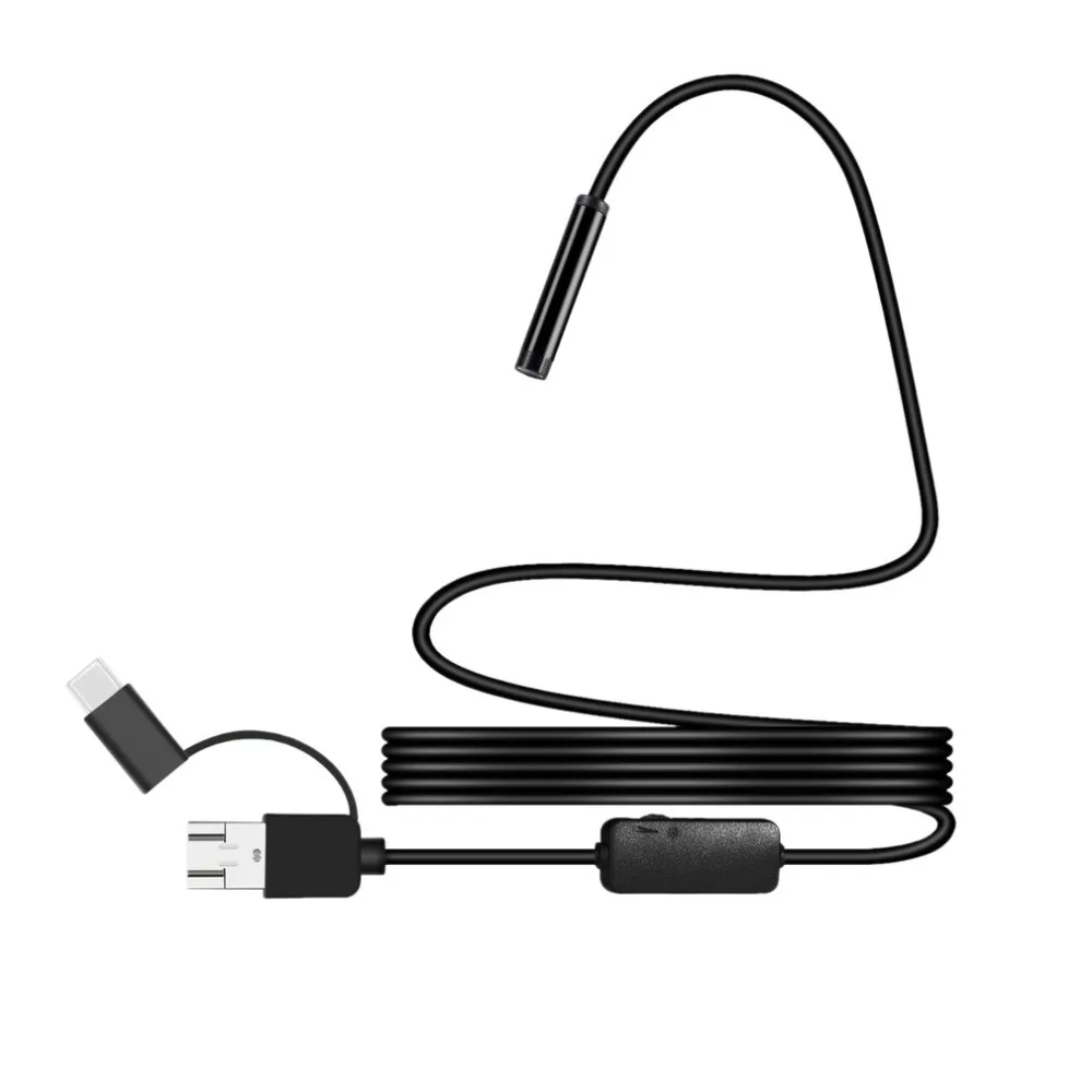 3 в 1 водонепроницаемый USB эндоскоп с портом Type c и камерой для осмотра|Компактные
