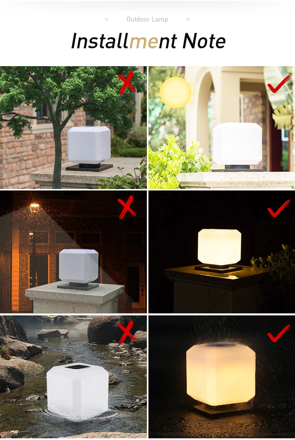 Lâmpada ao ar Movido a Energia Iluminação de Segurança à Prova Água para o Pátio Coluna Livre Solar Jardim Luzes Decorativas Pilar Post Cap Lamp d' Villa 14 Coluna Lâmpada Ao Ar Livre Movido A Energia Solar Jardim Luzes Decorativas Pilar Post Cap Lamp Iluminação De Segurança À Prova D' Água para o Pátio Villa
