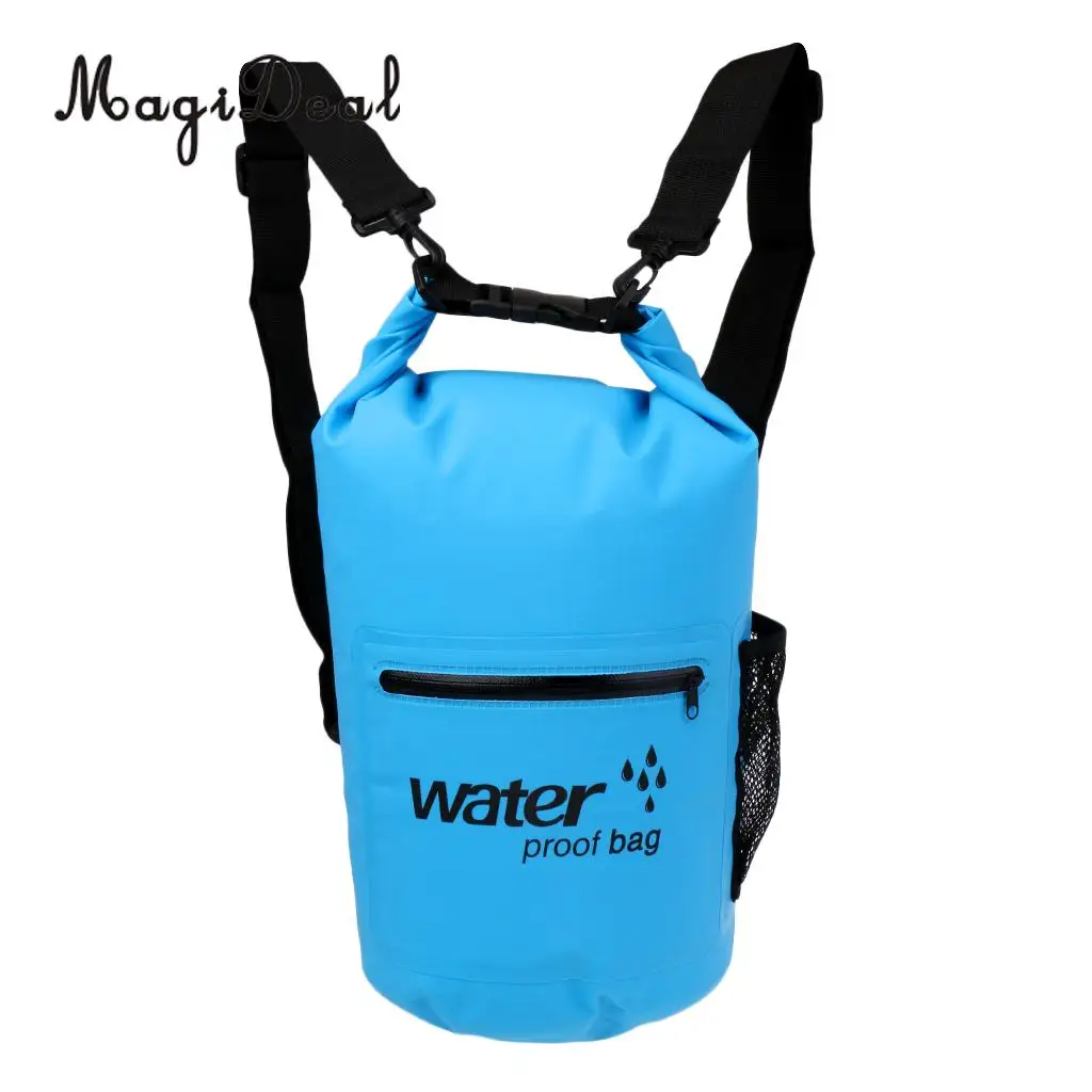 MagiDeal водонепроницаемая сумка для плавания, рафтинг, Каякинг, Парусный рюкзак для каноэ 10л для кемпинга, рыбалки, лодки, аксессуары для лодки - Цвет: 20L Blue