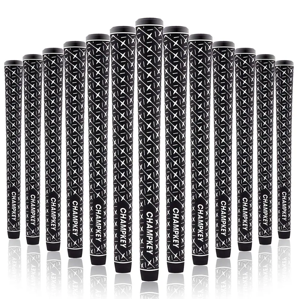 

Champkey 8pcs X Rubber Golf Grips Standard Six Colors Large Lower Hand Grips-High Feedback Rubber Golf Club Grips