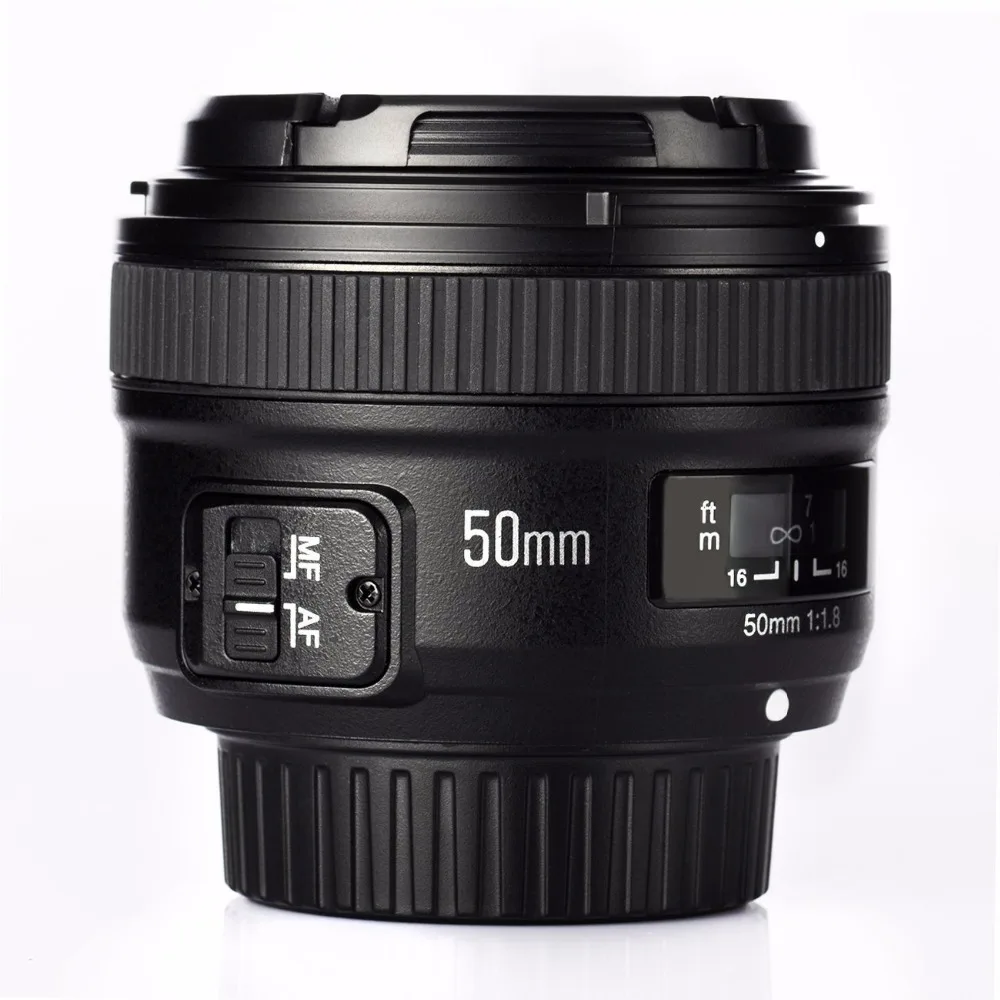 YONGNUO YN50mm F1.8 1:1. 8 Объектив стандартное фиксированное фокусное расстояние объектив