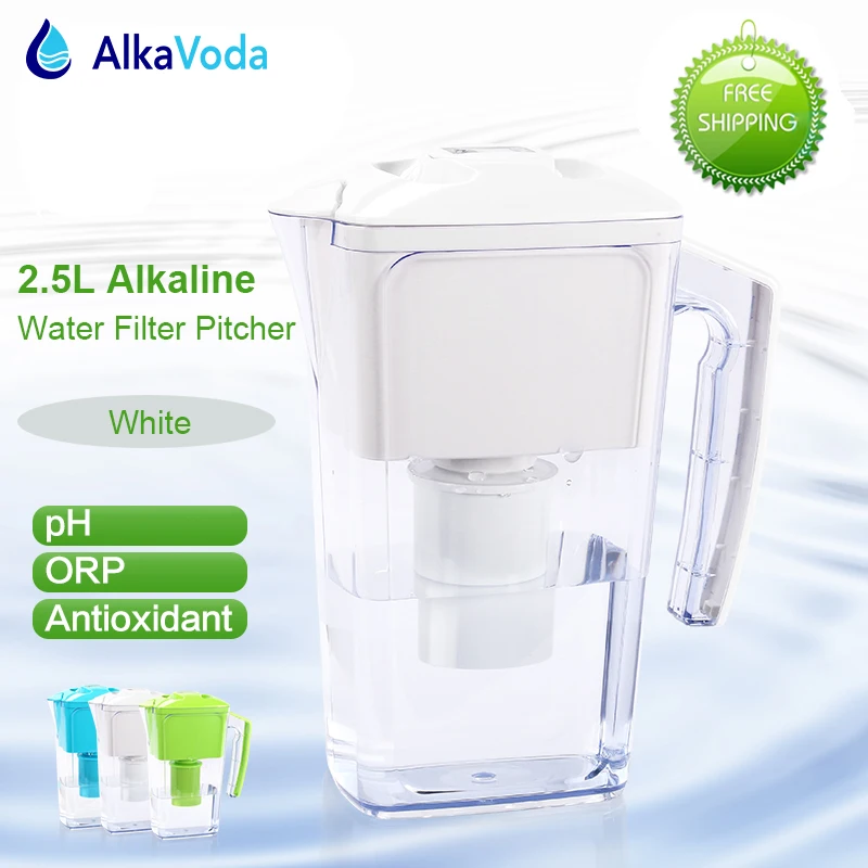 10 Cup capacity BPA Free AlkalineWater Filter Jug Pitcher like Brita