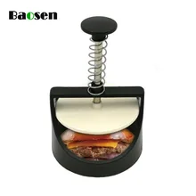 Baosen 1 круглая форма для торта Форма для гамбургера пластиковое мясо говядина чайник гриль пресс для бургеров форма DIY мясо для гамбургеров Пресс Кухня Gadets