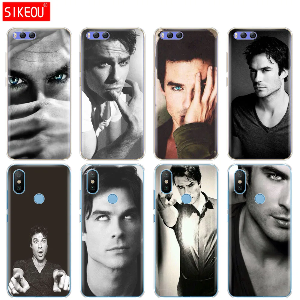 

Silicone Cover Case For Xiaomi Mi A1 A2 5 5S 5X 6 Mi5 MI6 NOTE 3 MAX Mix 2 2S The Vampire Diaries Ian Somerhalder