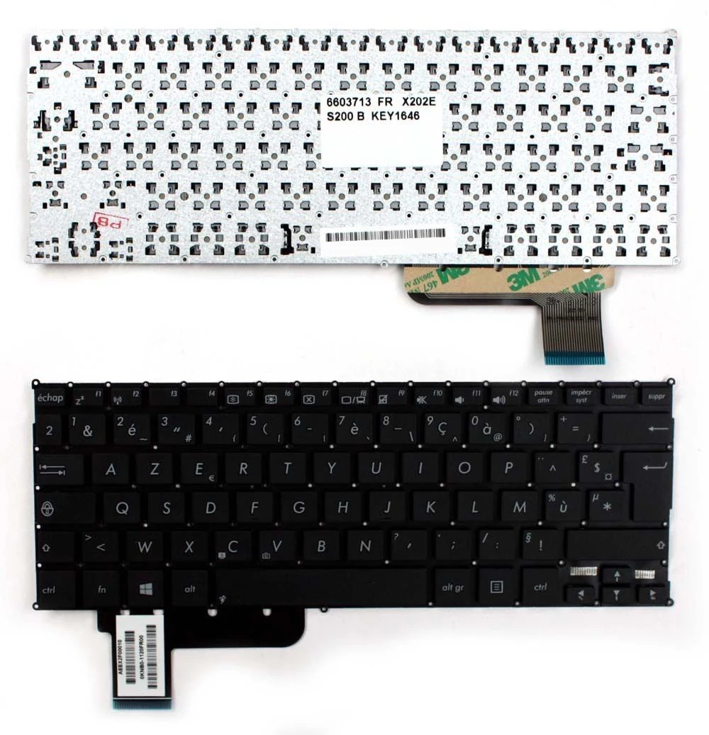 New notebook Laptop keyboard for Asus Vivobook S200 Black Windows 8 French Layout