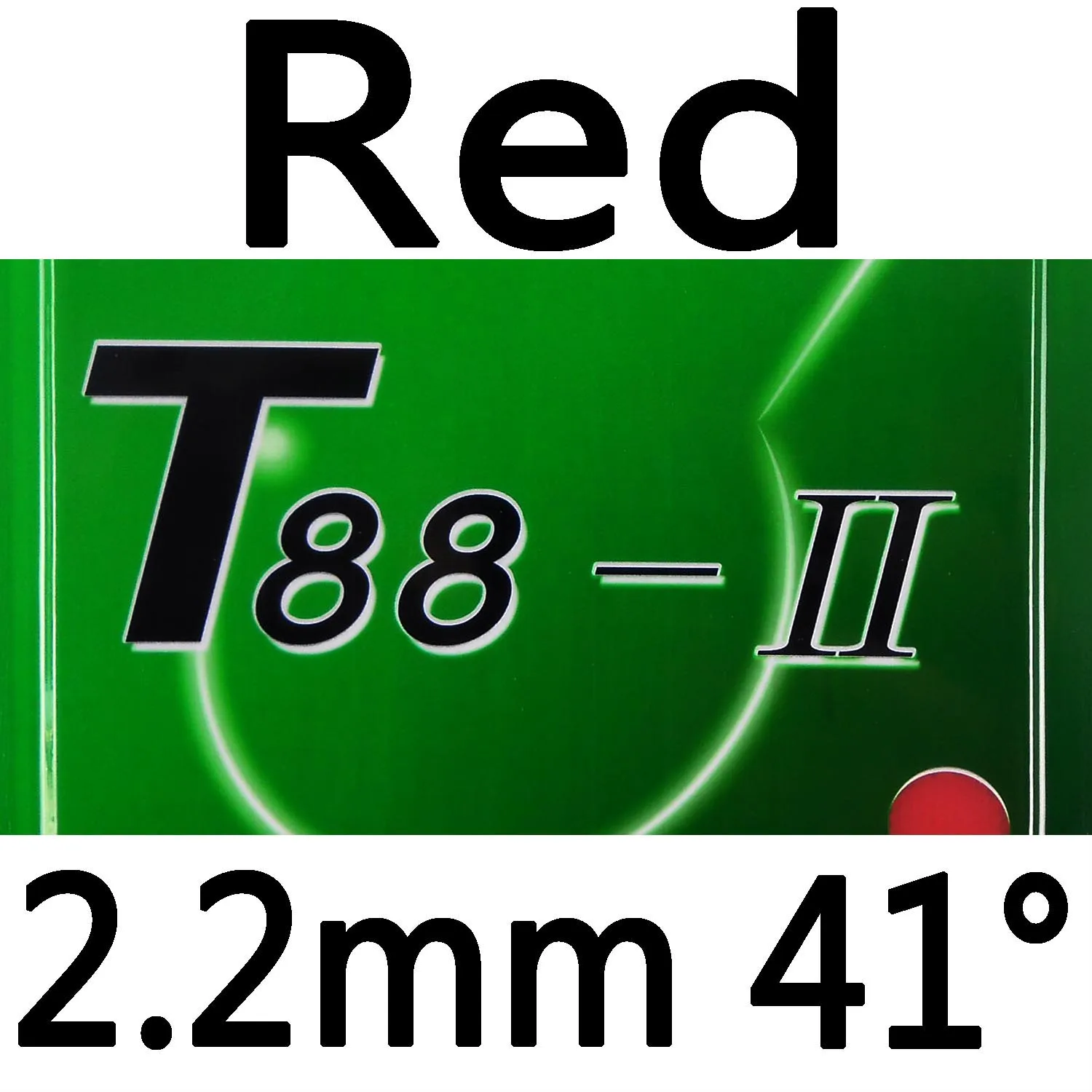 Sanwei T88-II(T88 2, T88-2, T88 II) Pips-In настольный теннис(пинг-понг) резиновый с губкой - Цвет: Red 2.2mm H41