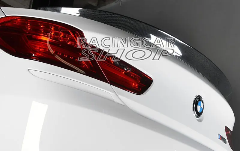M Sport Style Real Carbon Fiber Trunk Spoiler for BMW F13 F06 6-Series 640i 650i M6 Grand Coupe 2012UP