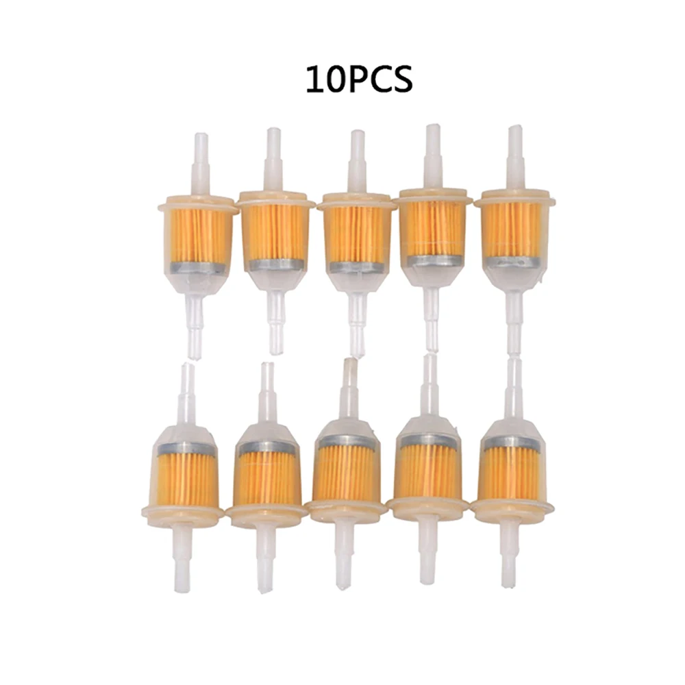 10 шт. Универсальный Встроенный газовый/топливный фильтр 1/" для газонокосилки, маленький двигатель, автомобильные аксессуары, аксессуары для мотоциклов, масляный фильтр