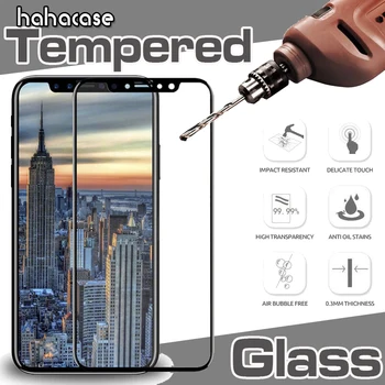 

50pcs Printing Hard Edge Tempered Glass For iPhone 11 Pro Max XS XR X 8 7 6 6S Plus Screen Protector Protective Gurad Film