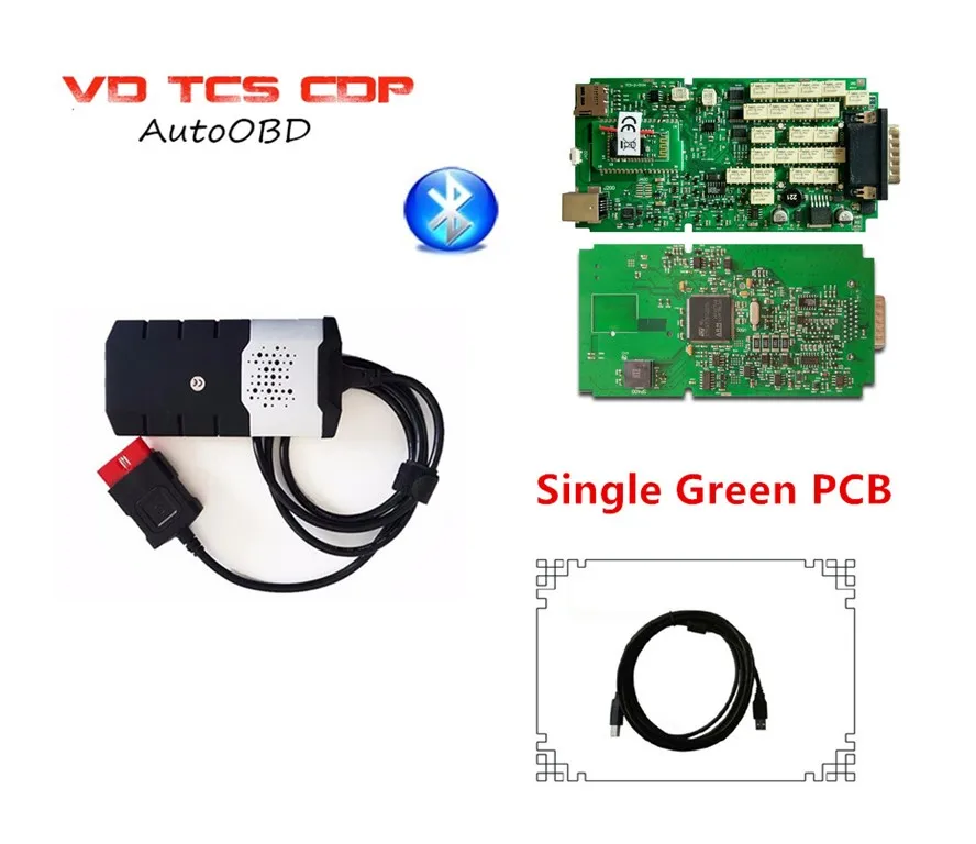 Новые реле одна зеленая плата для delphis VD ds150e CDP новый vci с bluetooth 2015/2016R3 версия на cd