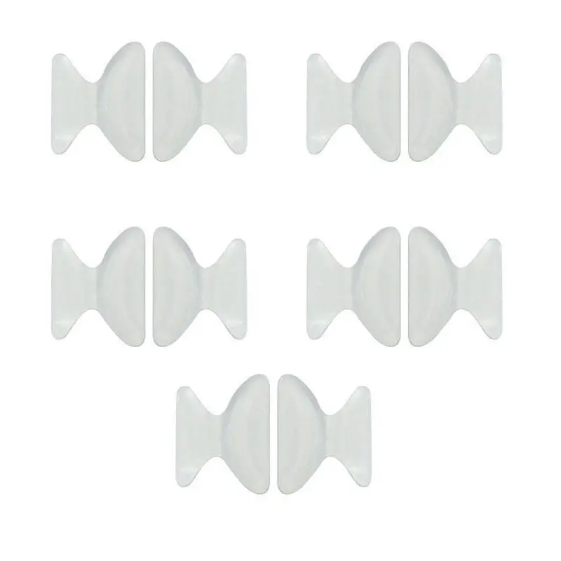 2 пары Силиконовые Мягкий Стикеры противоскользящие Носовые фиксирующие накладки для очков солнцезащитных очков - Цвет: 2.5 mm white