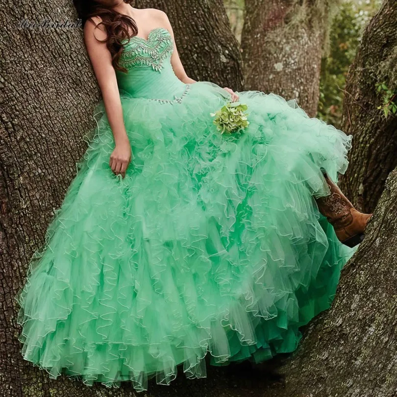 Popular Mint Green Quinceanera DressesBuy Cheap Mint Green Quinceanera