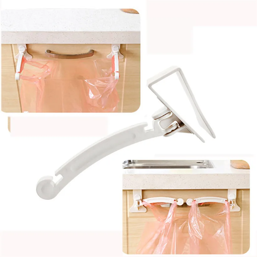 

Practical 2018 NEW Fashion Door Home Kitchen Cupboard Support Frame Garbage Bags Holder Shelf Hook Rack Drop Shipping C30424