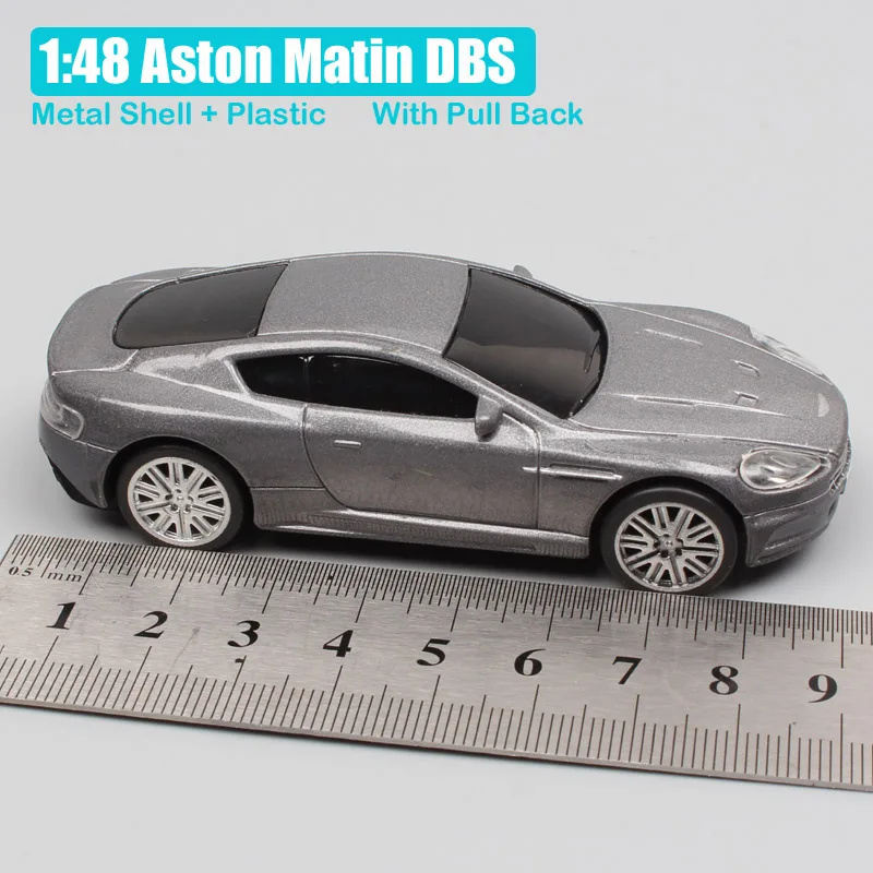 1:48 масштаб James Bond 007 Aston Matin DB5 DBS V8 Vantage Toyota 2000 GT Lotus Esprit jet оттягивающийся литой под давлением модель автомобиля игрушка - Цвет: Aston Matin DBS