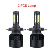 H1 H3 9005 HB3 HB4 Motocicleta Levou Farol 9006 9012 Automóveis 12 v Do Farol Do Carro 6500 k Luz Branca COB carro Tuning Universal