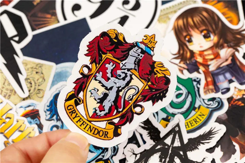 30PCS Pack 2018 New Cute Cartoon Harry Potter Stickers Set Toy Sticker For Luggage Skateboard Motorcycle Laptop Sticker (12)