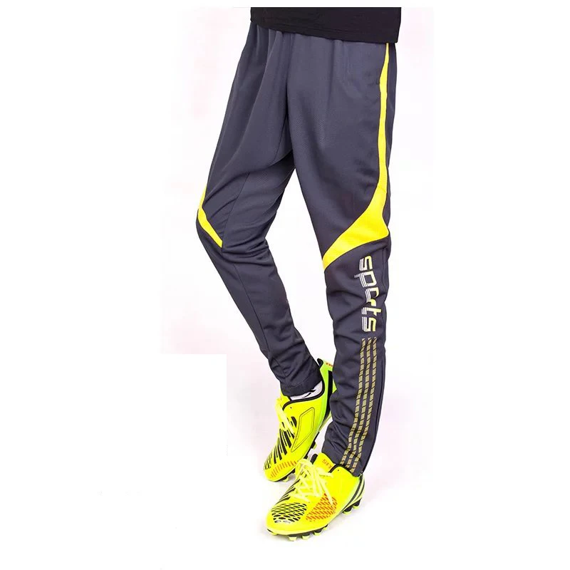 Football Soccer Training Pants Men With Zipper Pocket Jogging Trousers Fitness Running Sport Pants Breathable