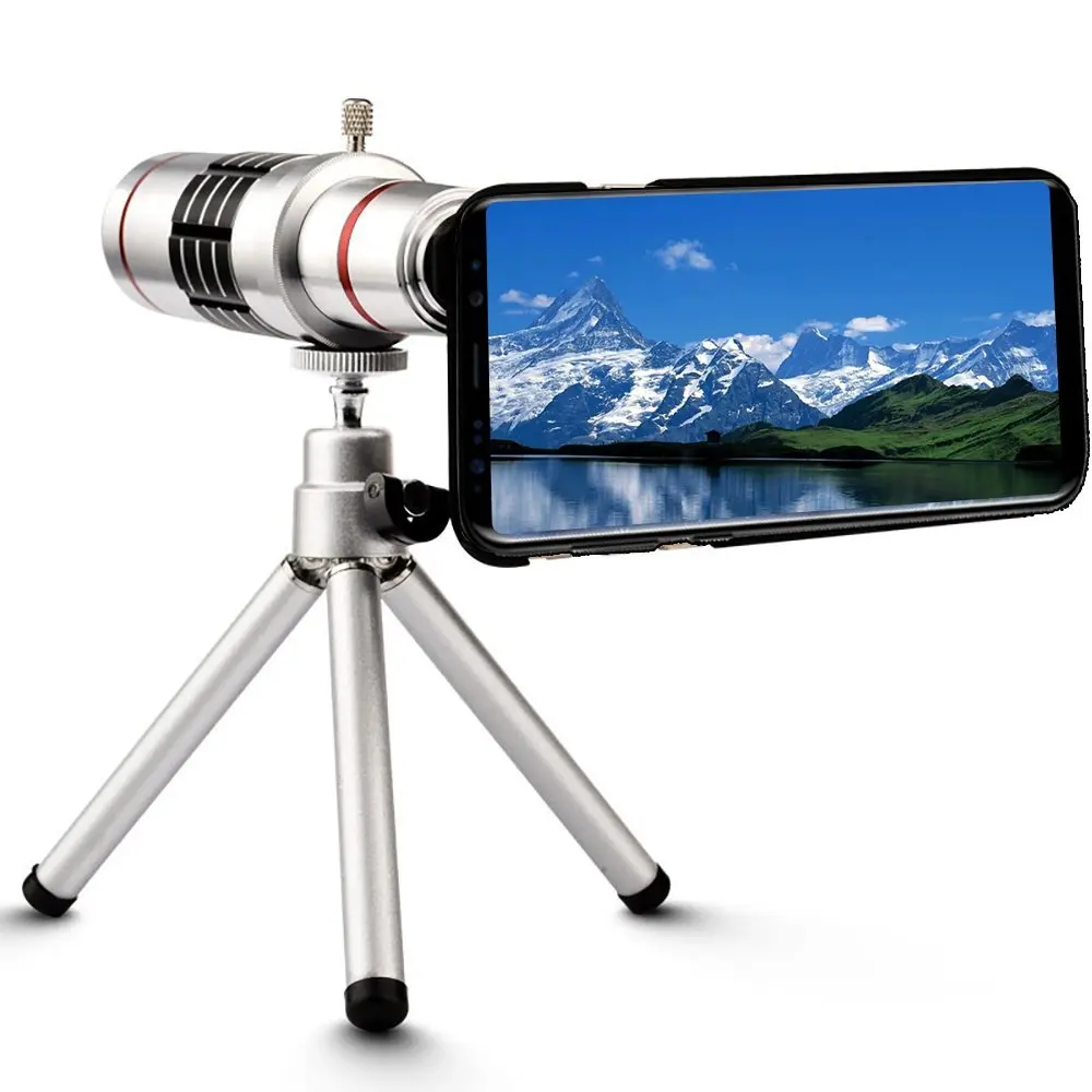 18x Magnifier Manual Focus Telephoto Lens+Phone Holder+Case+Bag