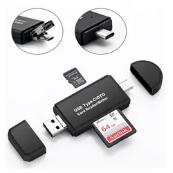 Тип C & micro USB и USB 3 в 1 OTG картридер высокоскоростной USB2.0 Универсальный OTG TF/SD для Android компьютер удлинитель-переходник