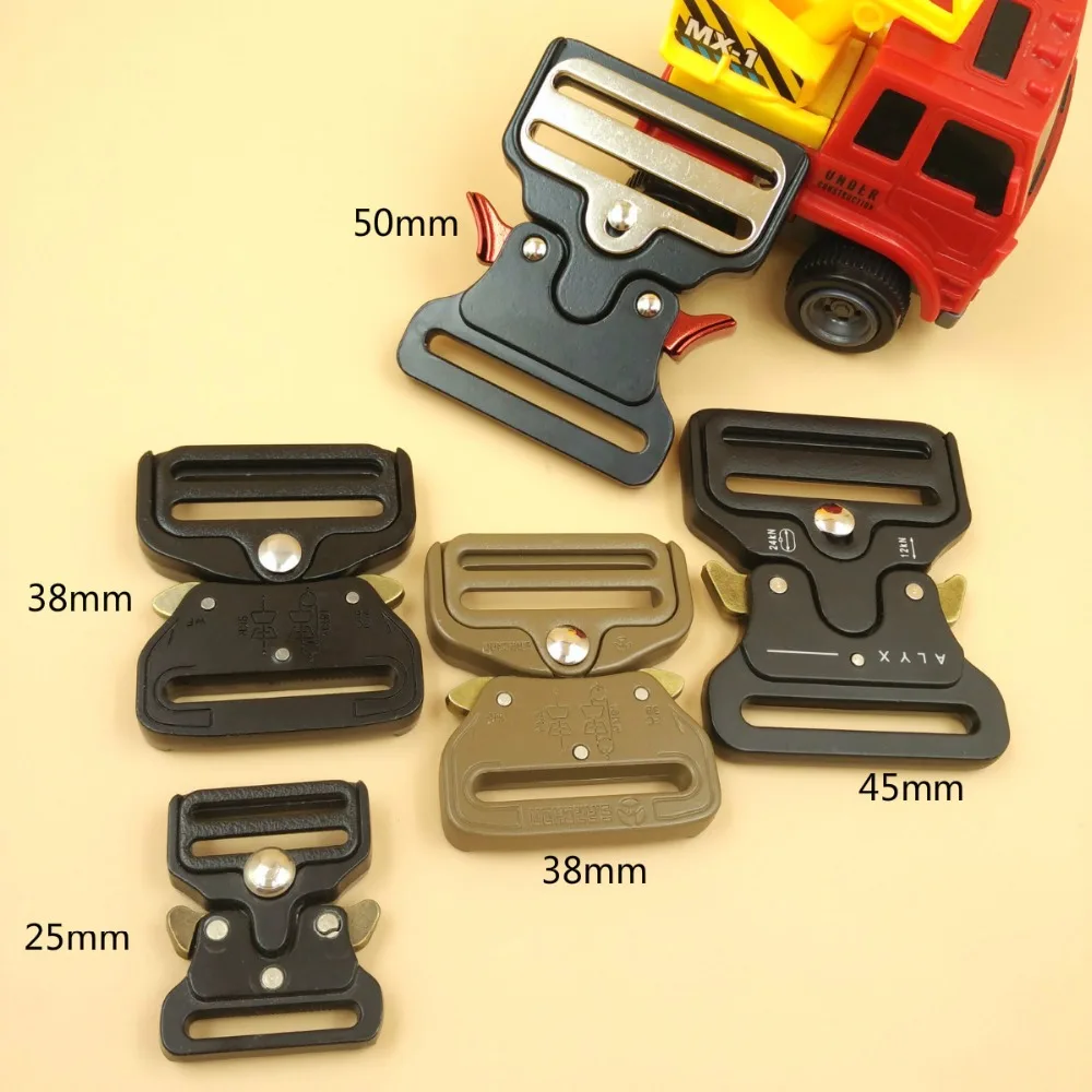 1" 2" Side Release Metal Strap Buckles 5 Style For 25mm 38mm 45mm 50mm