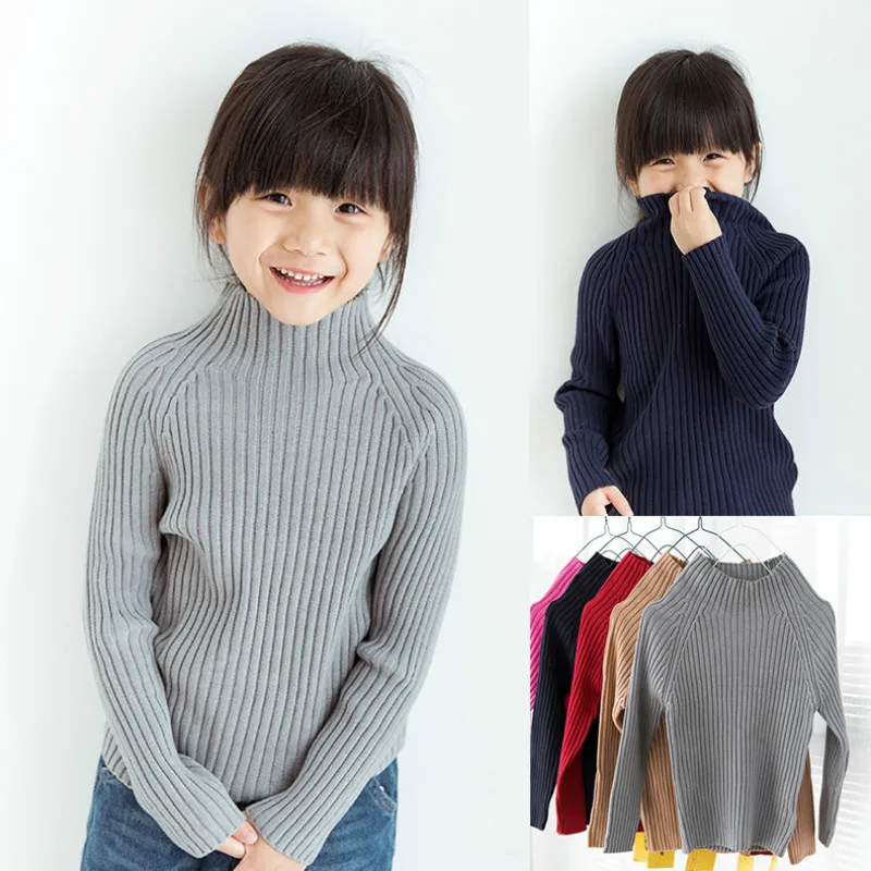 Girls Sweaters Boys Clothing Solid Boys Sweaters Autumn New Baby Girls