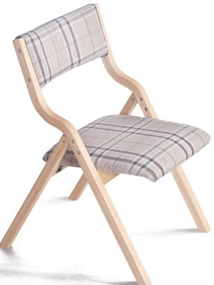 Solid wood folding chairs Jane. Cloth chair mahjong desk chair