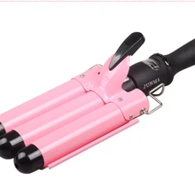 Монофункциональная плойка керамический Плойка для завивки, трехполосная Плойка для больших волн на волосах, щипцы для завивки, Автоматические щипцы для завивки