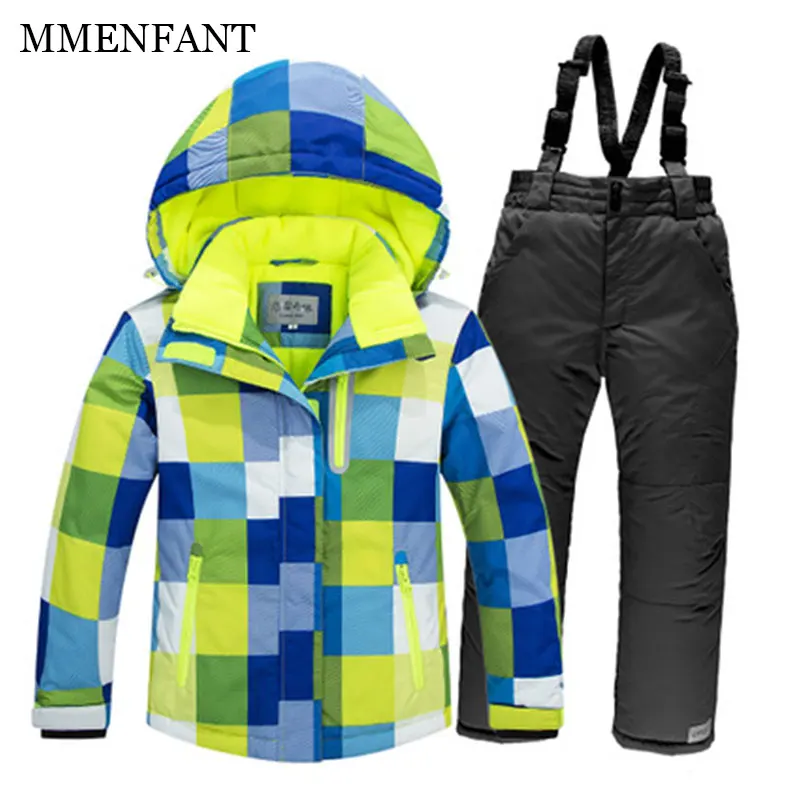 

Family matching clothes Winter -35 Degree men Ski Suit Female Waterproof Super Warm Ski jacket+Pants kids Outdoor Sport Suits
