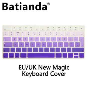 

New EU/UK Version Gradient Color Silicone Keyboard Cover Protector for Apple New Magic Keyboard 2 MLA22B/A release 2015