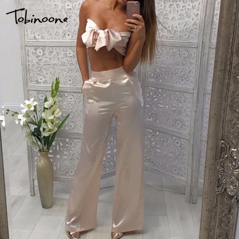 

Tobinoone 2017 New Solid Woman Rompers Jumpsuit Pink Overalls Bodycon Jumpsuit Wide Leg Off Shoulder Jumpsuits Rompers For Women