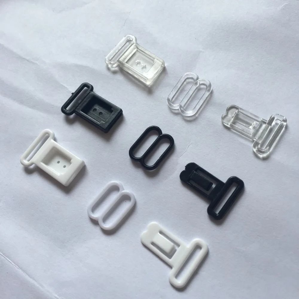 100/200 наборы пластиковых крючков для галстука-бабочки, аксессуары для регулируемой ленты, черные/прозрачные застежки и крючки, набор глаз, зажимы для галстука-бабочки
