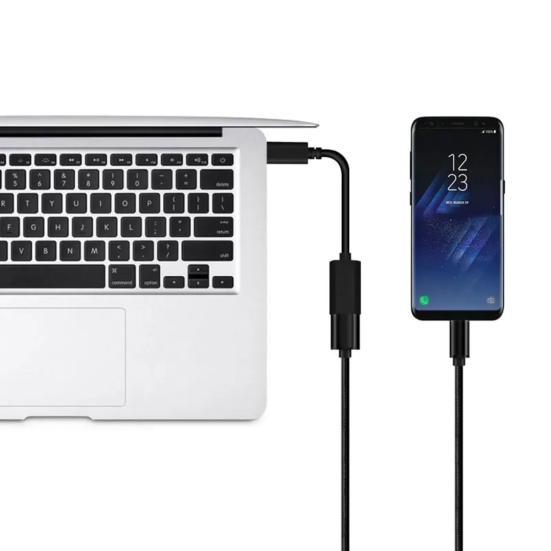 Easya оптовая продажа OTG Тип USB c концентратора Thunderbolt и USB-C на USB 3.0 0.2 м быстрой зарядки кабель для передачи данных для MacBook Pro 30 шт./лот