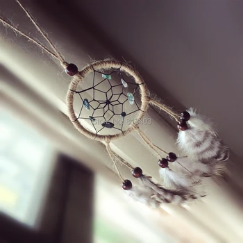 

feather car home decoration 7cm diameter indian feather dream catcher dreamcatchers free shipping