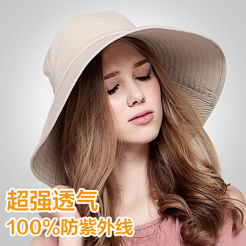 Модный корейский стиль Солнцезащитная шляпа женская летняя шляпа УФ солнцезащитный крем складной четыре цвета досуг складные женские солнцезащитные пляжные шляпы