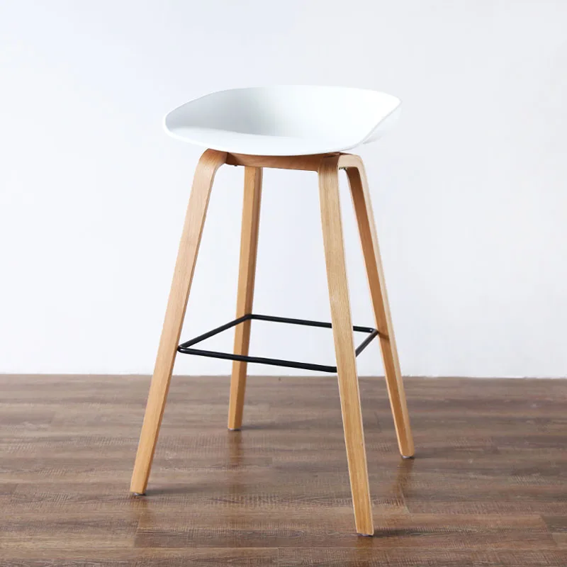 Минималистический современный дизайн цельного дерева pp пластиковый барный стул Северный ветер модный креативный датский барный стул популярная мебель