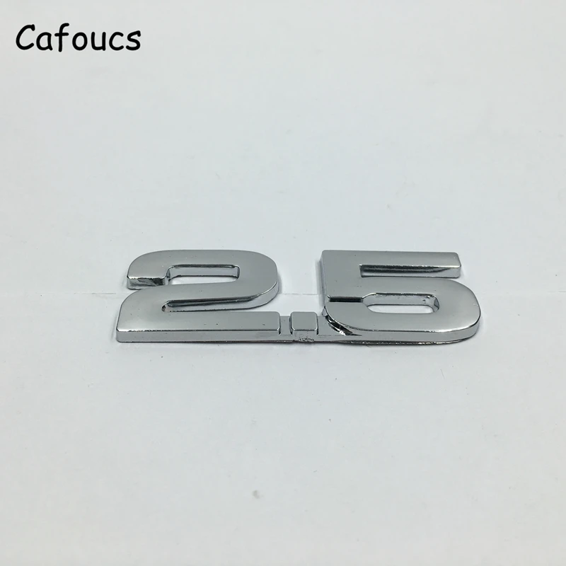 Автомобильная эмблема Cafoucs Chrome 1 8 2 0 3 4 5 6 автомобильные наклейки с логотипом для VW