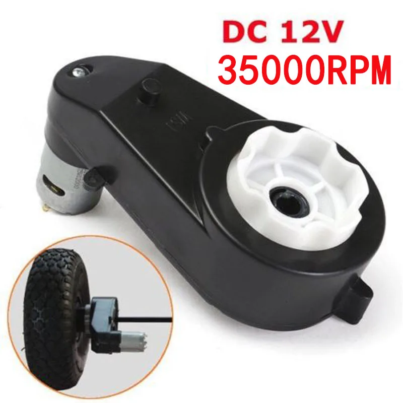 

1*Motor Gearbox Remote Control Motor Gearbox ATV Replacement Parts Reversible 35000RPM Ride On Cars Motor Toy Accessories