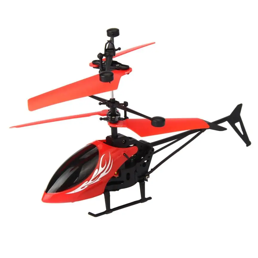 YIQU Flying Mini RC Infraed Induction Helicopter Aircraft Flashing Light Toys For Kid