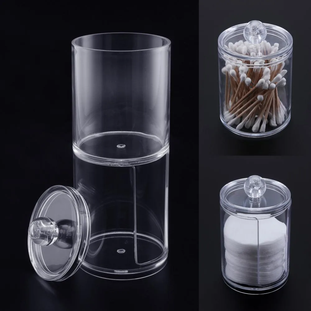 

New Desktop finishing Holder Makeup Cotton Pad Box Nail Paper Wipe Cotton Swabs Organizer Storage Box Stand Make-up Table Kit