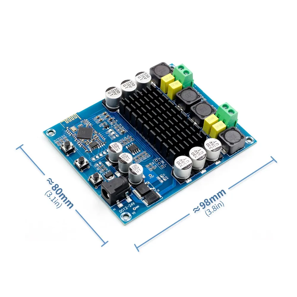 2x120 Вт Bluetooth двухканальный цифровой усилитель TPA3116D2 звука с поддержкой функцией