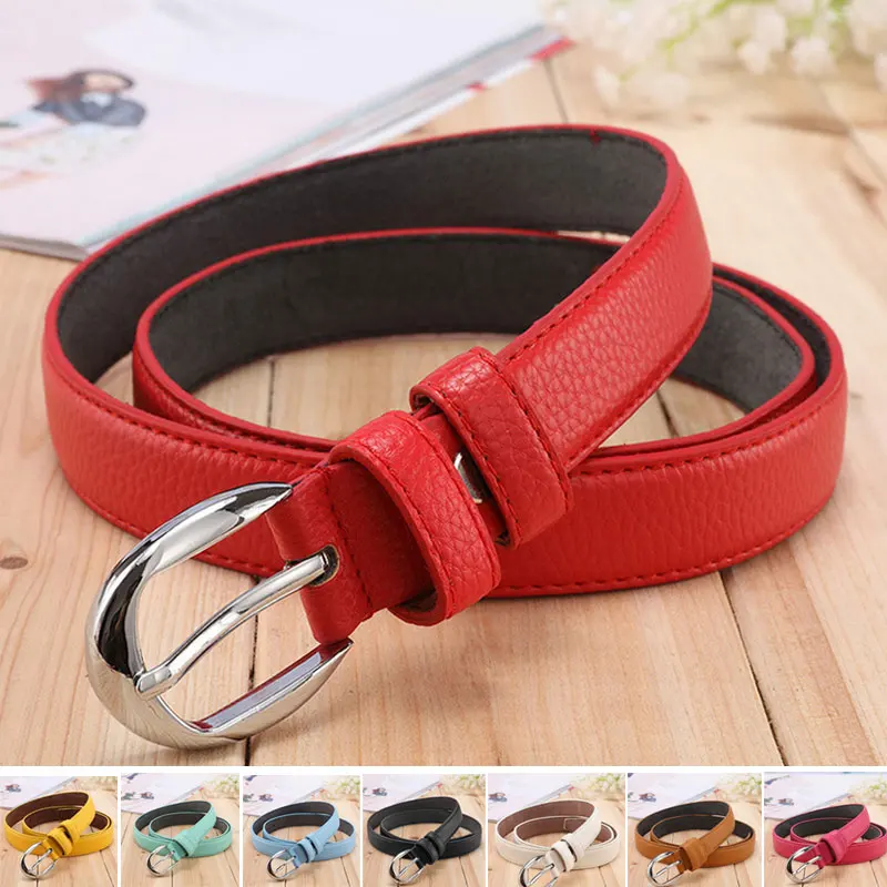 

2017 New Women Strap PU Leather Casual All-match Belt Ladies Waist Belts Waistband FS99