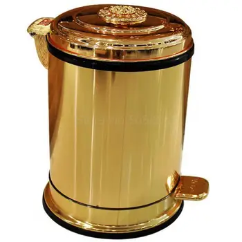 

High-class European-style Pedal Bin Home Sitting Room Toilet Large Stainless Steel Kitchen With Cover
