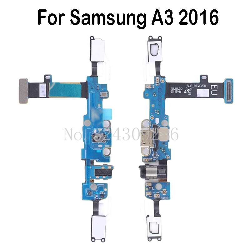 Original USB Charging Port Flex Cable For Samsung Galaxy A3 2016 A310F A310M Micro Charger Dock Connector Parts | Мобильные телефоны