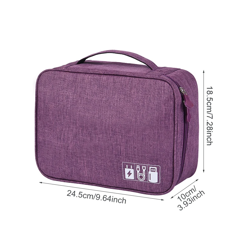 المحمولة الرقمية تخزين أكياس منظم USB الادوات كابلات أسلاك شاحن الطاقة بطارية سستة التجميل حقيبة حالة اكسسوارات البند