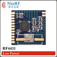 2 шт./лот-118dBm чувствительность FSK/GFSK/OOK передний модуль RF4431 | Встроенный 433 МГц беспроводной модуль приемопередатчика