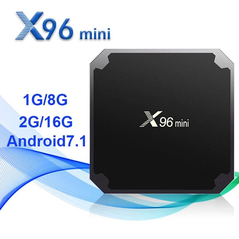 X96 Мини Android 7 1 Smart TV BOX Amlogic S905W четырехъядерный 1G/8G 2G/16G 2 4G WIFI H.265 4K HDMI 0 телеприставка