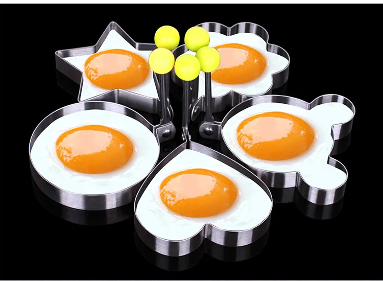 For Scrambled Eggs Stainless Steel Star Circle Shapes Cookie Fondant